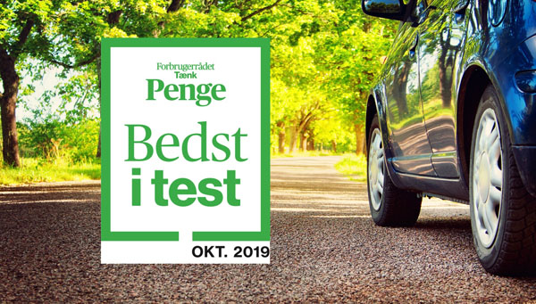 FDM bilforsikring vinder bedst i test 2019