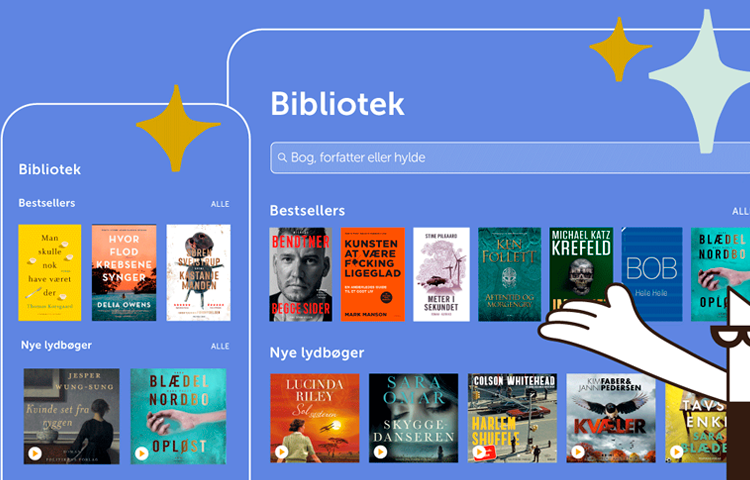 bookmate overblik med bøger