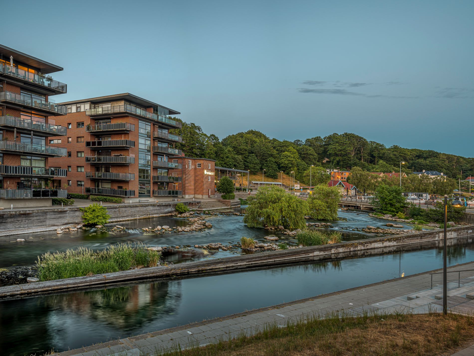 silkeborg by med udsigt til Gudenåen