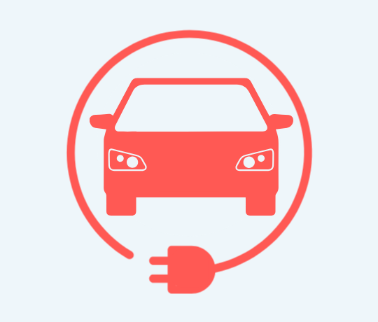 Shell recharge ikon med opladning