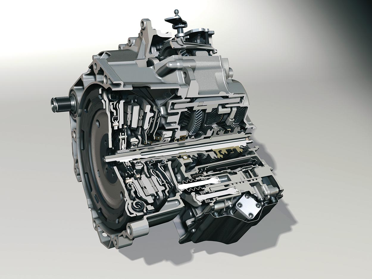 Problemerne med DSG 7-gearkassen opstår i styreenheden, der ses nederst til højre.