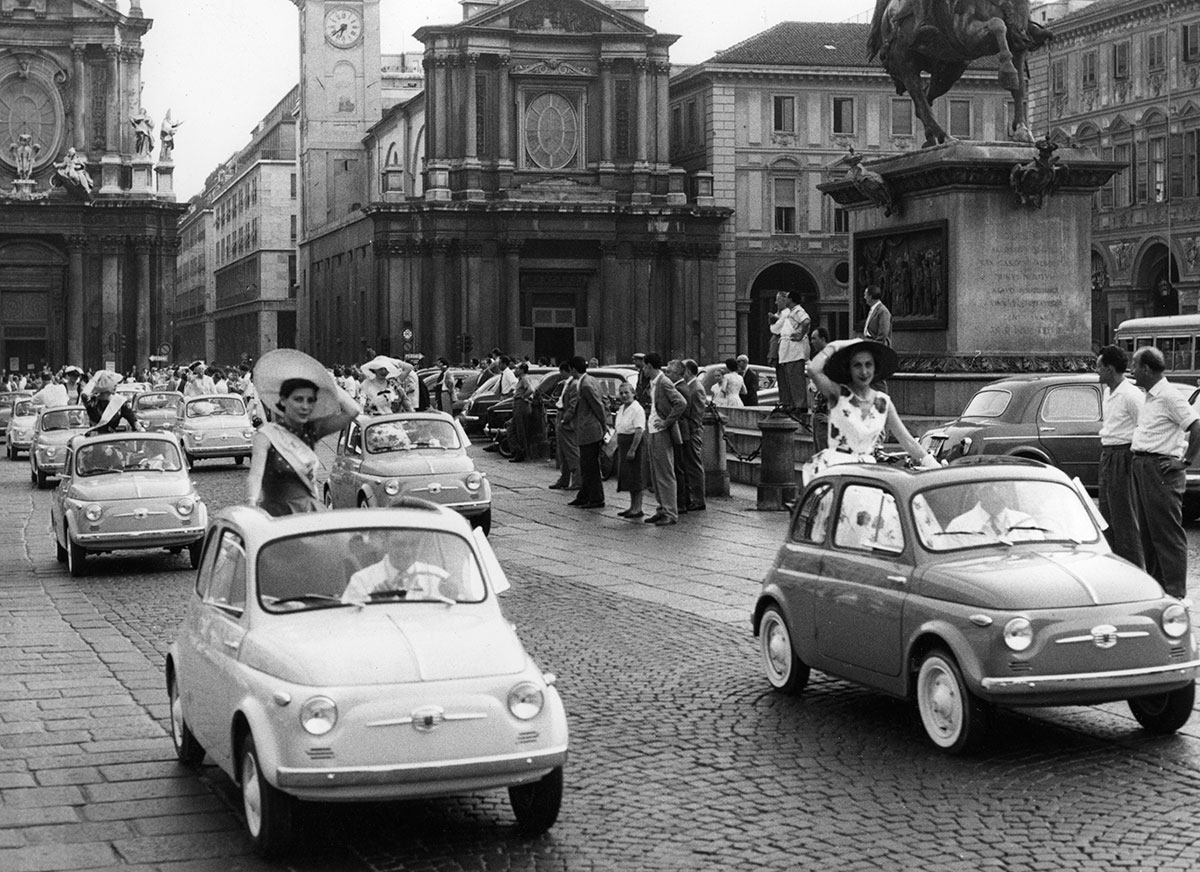Fiat 500 blev lanceret 4. juli 1957. Fotos: Fiat