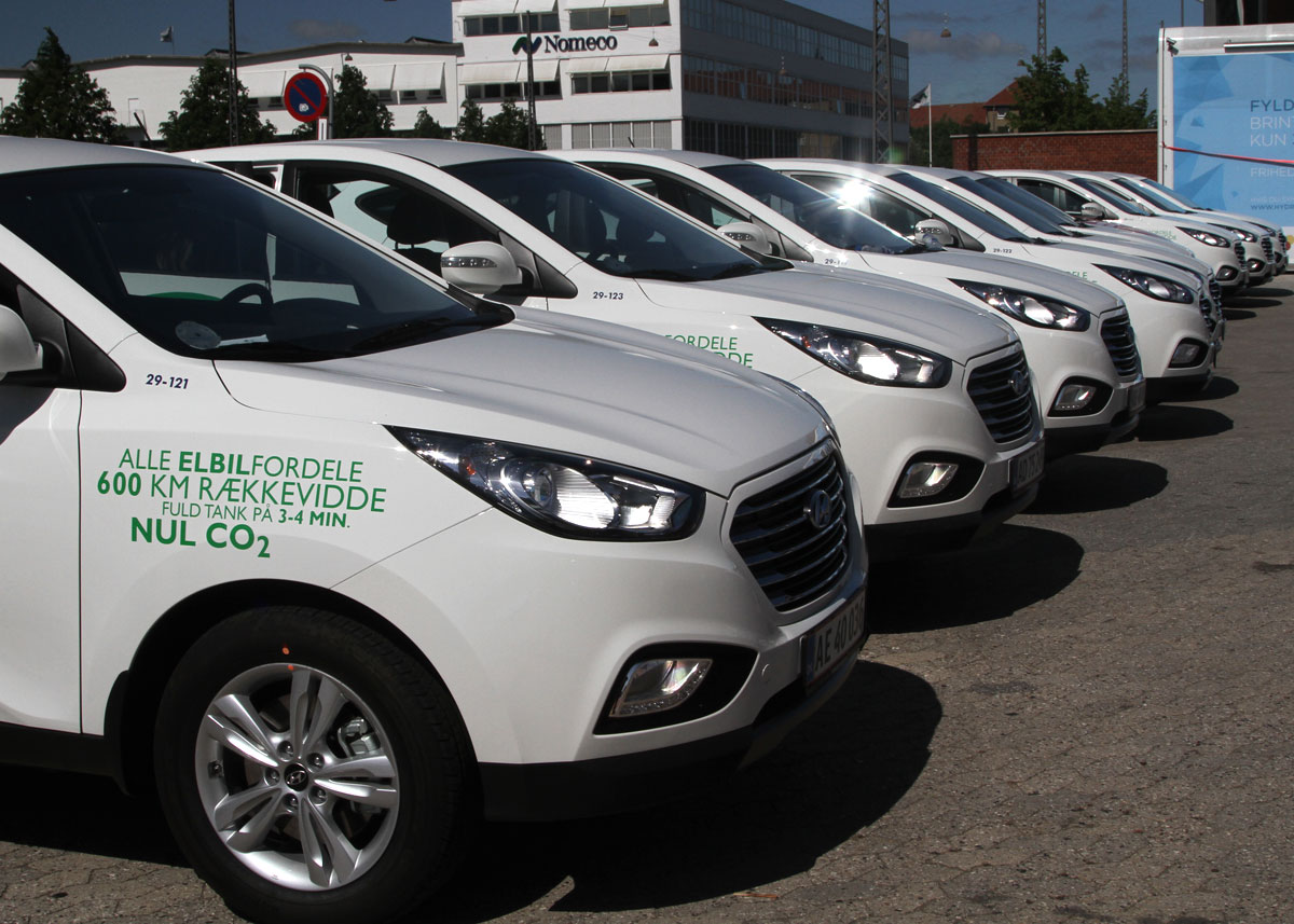 De 15 Hyundai ix35 til Københavns Kommune er Hyundais første leverance til en kunde.