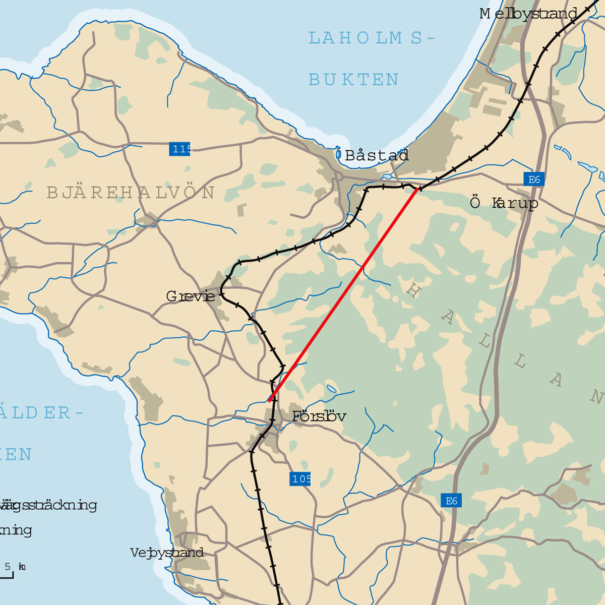 kort over hallandsåsen Svensk Tunnel Abner Efter 26 Ar Fdm kort over hallandsåsen