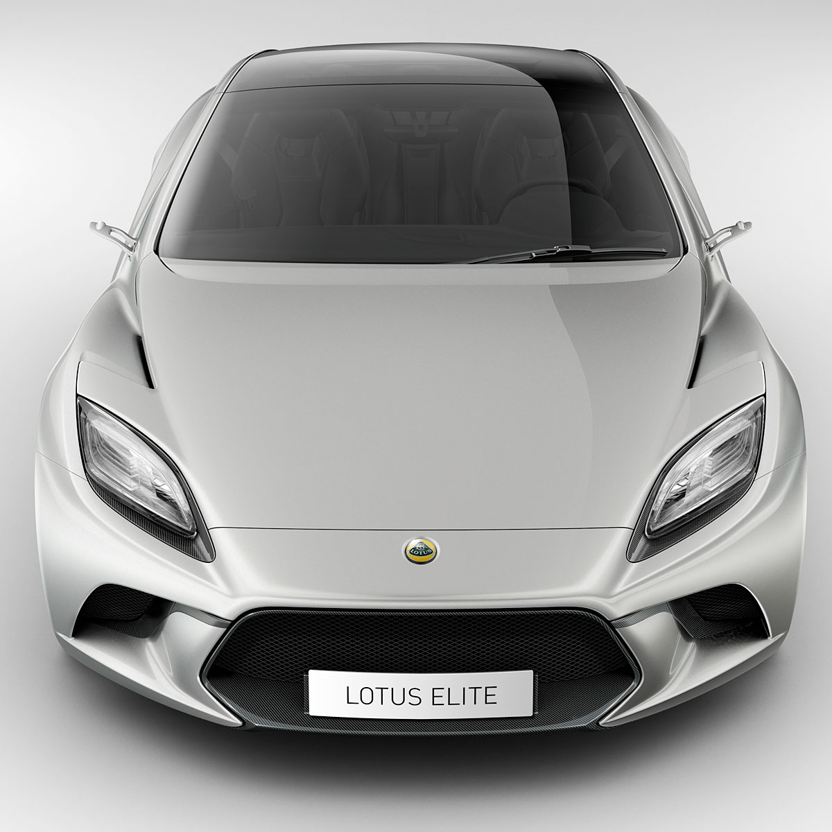 Lotus Elite er en 4,60 meter lang bil med motoren foran.