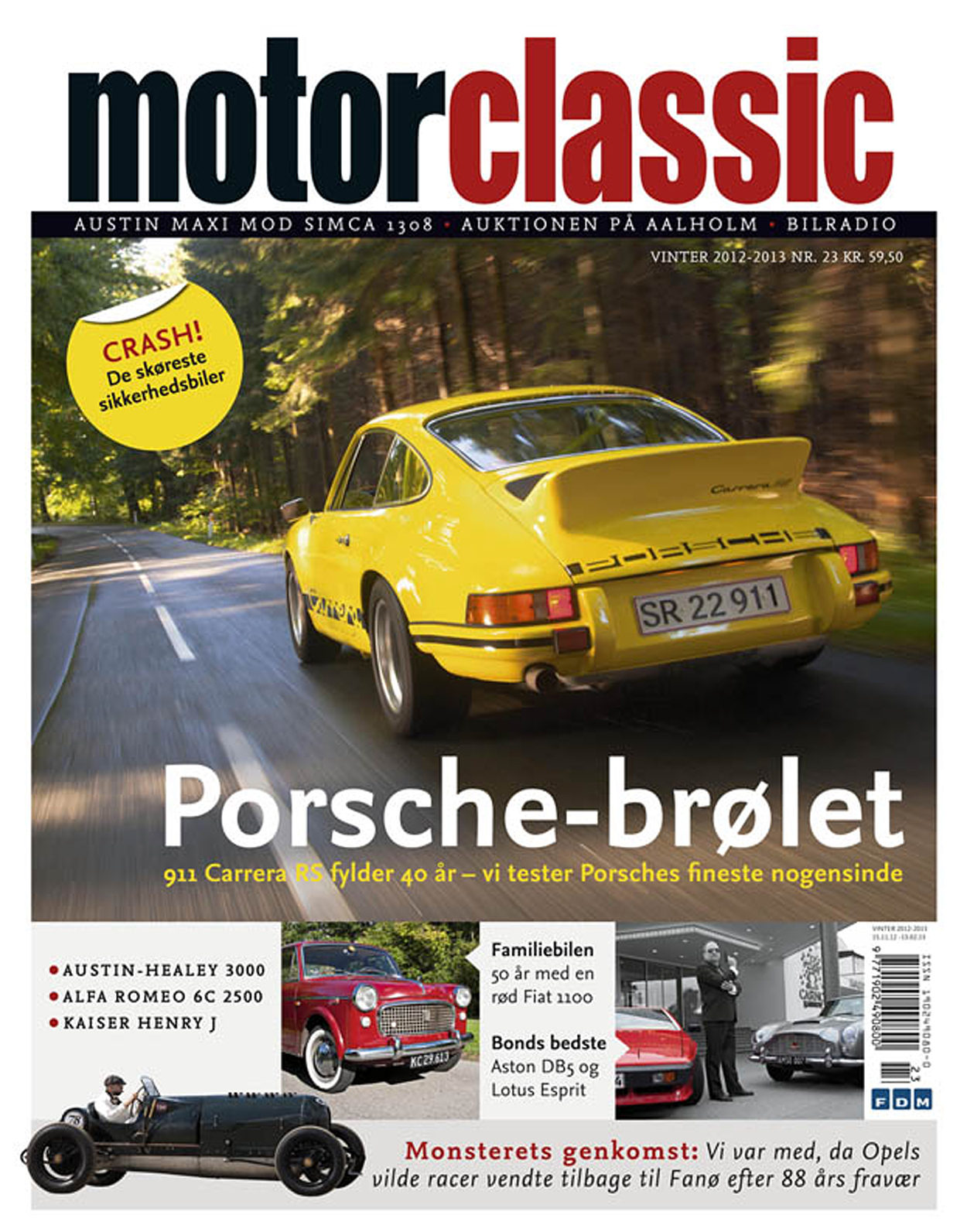 MotorClassic nr. 24 fejrer bl.a. 40 års fødselsdag for den mest berømte Porsche nogensinde: 911 Carrera RS.