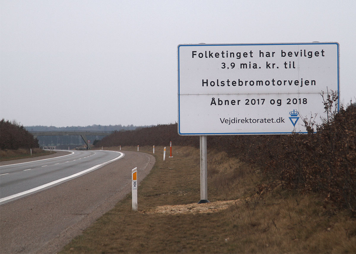 Knap fem km motortrafikvej vil danne et hul mellem de to motorvejsstrækninger af Messemotorvejen. foto: Torben Arent