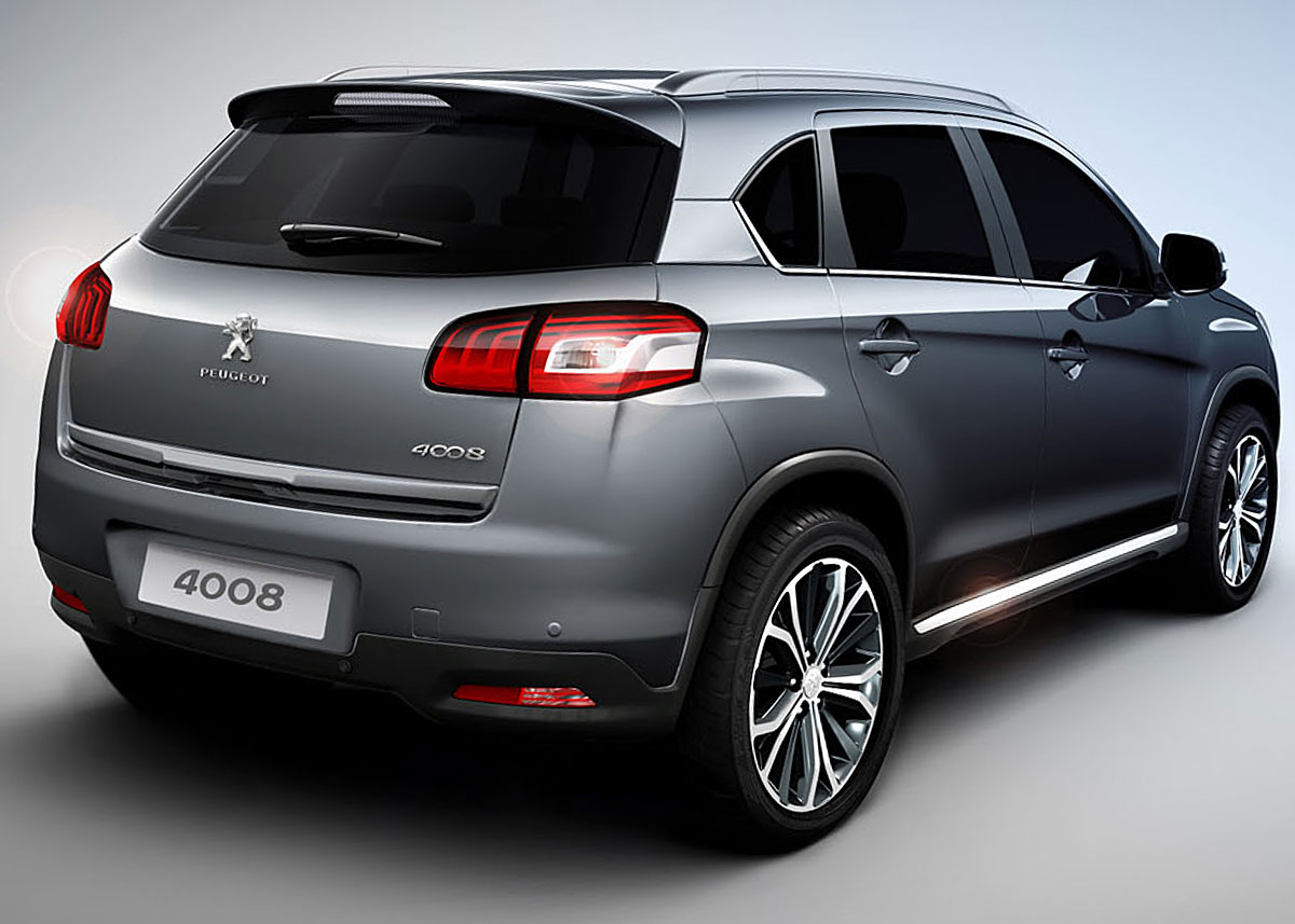 Peugeot 4008 har en bagende, hvor det er mere end baglygterne, der adskiller sig fra ophavet, Mitsubishi ASX.