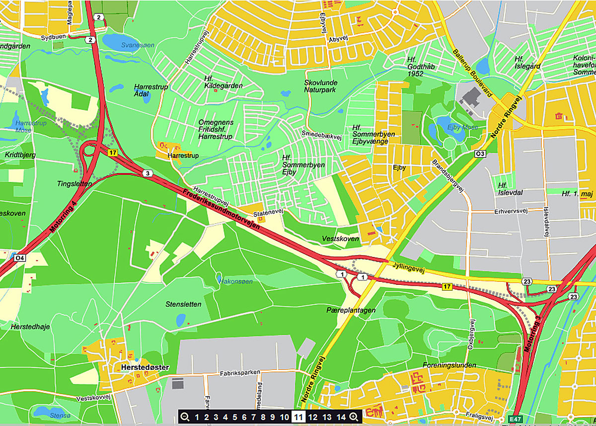 Krak Kort Ruteplan Danmarks nye vej hedder rute 17 | FDM Krak Kort Ruteplan