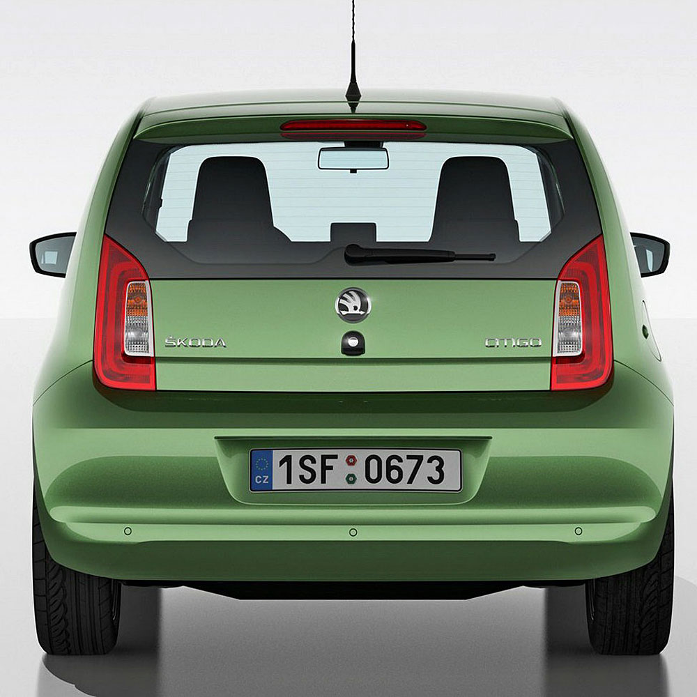 Heller ikke bagtil er der de store forskelle på VW Up og Skoda Citigo.