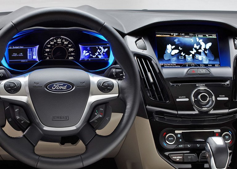 Ford Focus Electric er som altid for elbiler forsynet med automatgear.