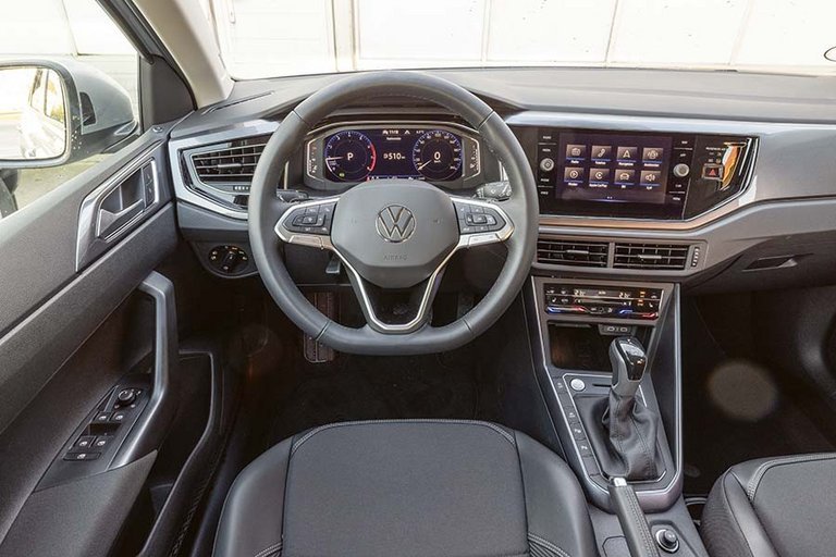 Her ses kabinen i VW Taigo