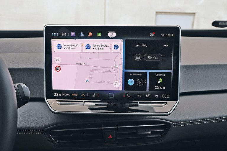 Stor skærm i en VW ID.3