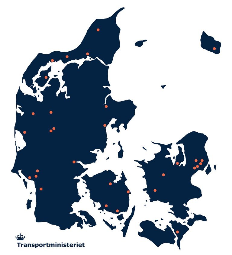 Kort hvor stærekasserne kommer
