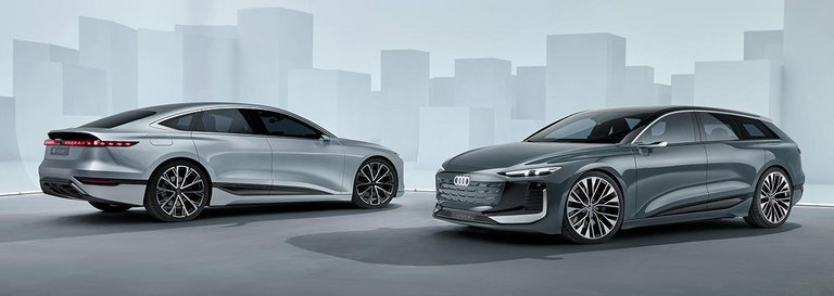 Audi har nu vist både den femdørs og stationcaren af den kommende A6 E-tron. Produktionen ventes at gå i gang i 2024.