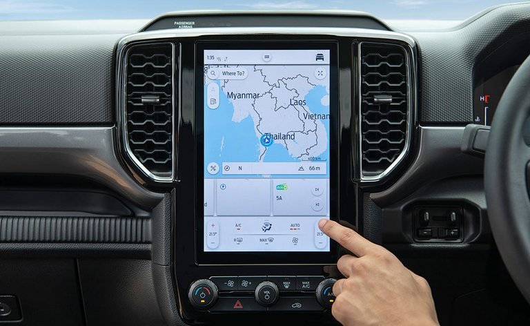 Ranger får den nyeste udgave af Fords infotainment-system, Sync 4.