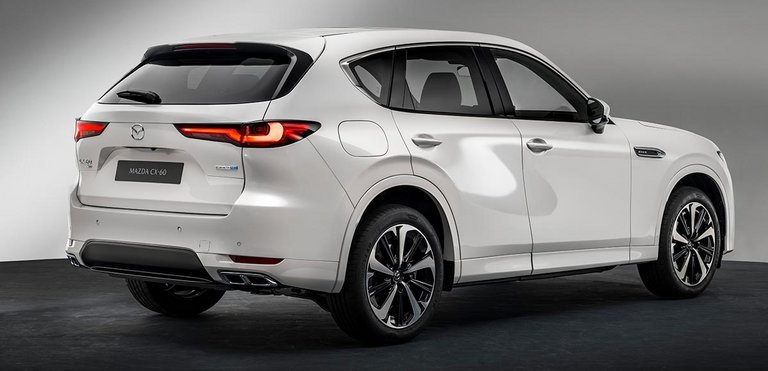 Mazda CX-60 er som udgangspunkt baghjulstrukket, men mange versioner inkl. alle plugin-hybrider har firehjulstræk.