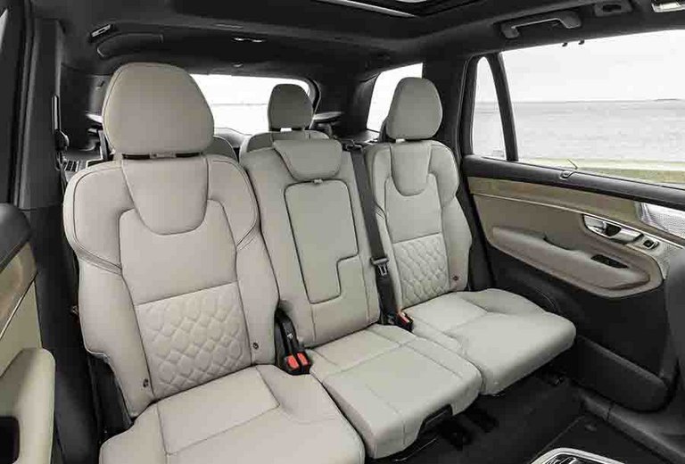 Bagsædet i en Volvo XC90