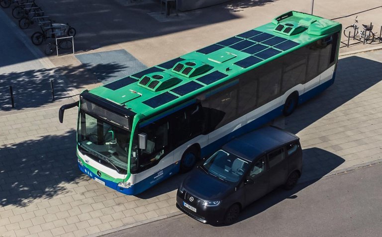 Sono vil også sælge solcelle-kit til eftermontering på bybusser.