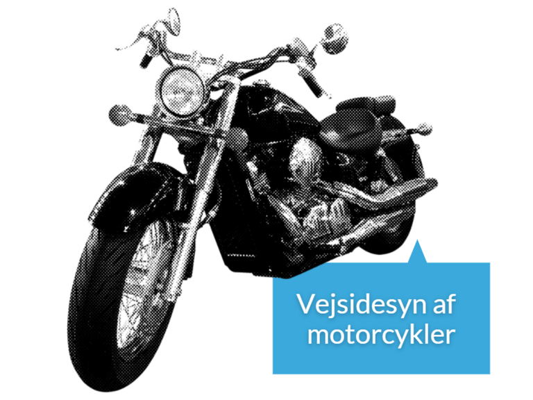Grafik: Vejsidesyn af motorcykler