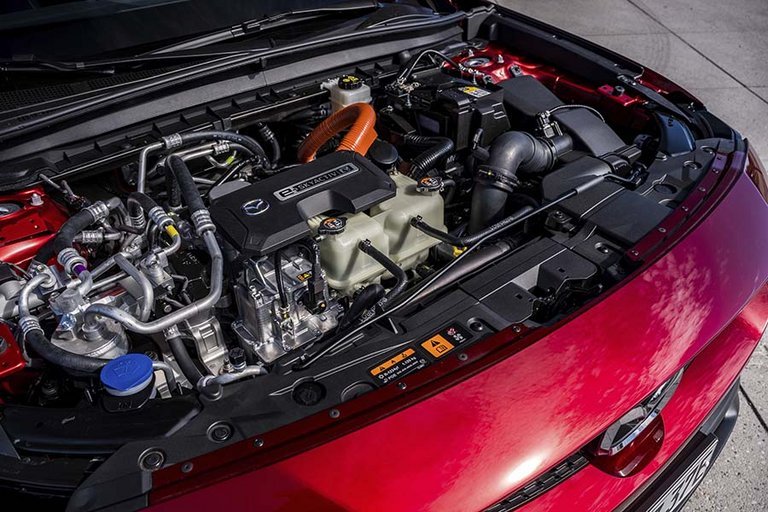 Motoren i en Mazda MX-30