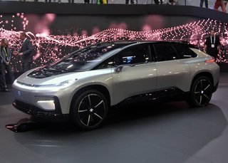 Faraday Future FF91 er en vild elbil med angiveligt over 1.000 hk og op til 600 km rækkevidde. Fotos: Torben Arent