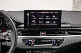 Stor skærm i Audi A4