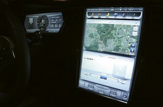 Tesla Model S skærm