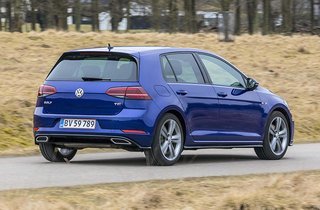 VW Golf bagfra lygter