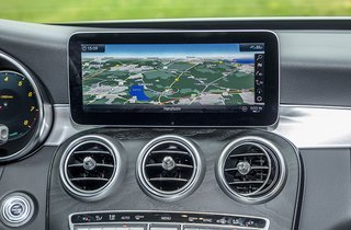 Skærmen i Mercedes-Benz C200