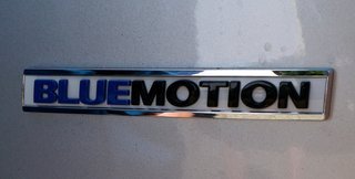 Golf Bluemotion-skilt.