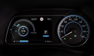 Nissan Leaf speedometer