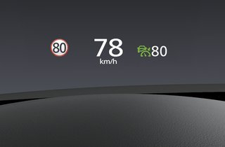 Alle udgaver af Mazda 3 har headup-display
