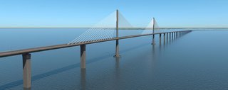 Broen mellem Als og Fyn vil - hvis den bygges - blive ca. 11 km lang.