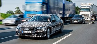 Audi demonstrerede systemet på motorvej i 2017, men det blev aldrig tilladt til almindeligt brug.