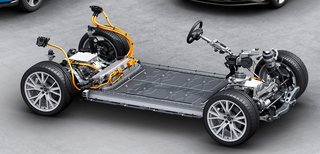 Audis kommende PPE-platform til store, elektriske biler. 
