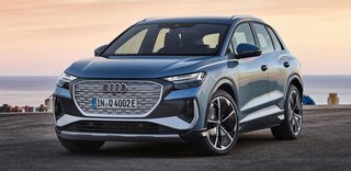 Audi Q4 kommer til Danmark til juni. Prisen begynder ved 350.000 kr., mens en topmodel med firehjulstræk, stort batteri og alle udstyrspakker ryger lidt over 500.000 kr.