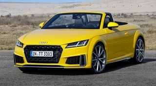 Audi TT roadster forfra.