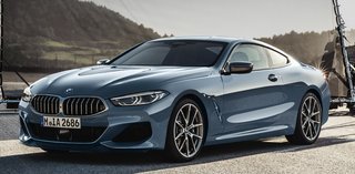 BMW M850i forfra.