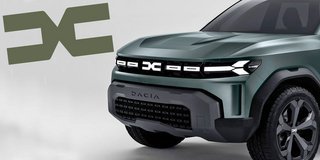 Konceptbilen Dacia Bigster tog tidligere på året forskud på det nye emblem, der fornemmes i grill'en.