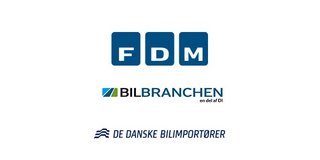 Fælles logo: FDM, Bilbranchen, DBI
