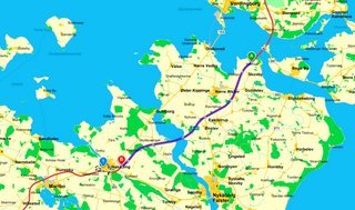 Strækningen mellem Farøbroerne og Sakskøbing er ca. 26 km. Der er dog nogle km i og omkring Guldborgsundtunnelen, hvor der stadig er 90 km/t.