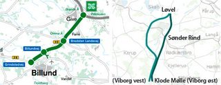 Den såkaldte Hærvejsmotorvej kom alligevel med i den store infrastrukturplan, men i en meget beskåret udgave. Disse to, mest vigtige strækninger, øst eller vest om Viborg, samt motorvej Give-Billund, går i gang fra 2026. Resten kan måske komme fra 2035.