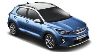 Kia Stonic i en af de nye farvekombinationer, Sporty Blue.