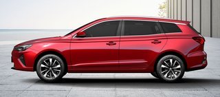 MG 5 er verdens første elektriske stationcar. Den næsten lige så stor som VW Golf Variant og lignende modeller. Trods batteriet snupper bagagerummet næsten 600 liter.