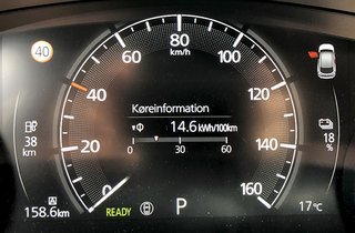 Mazda MX-30 speedometer