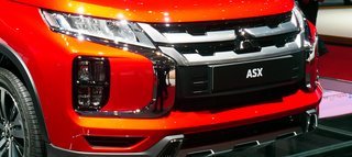 Fronten på Mitsubishi ASX - ikke særlig køn.