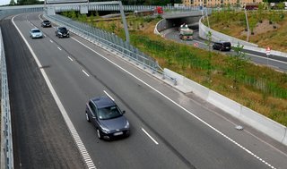 Nordhavnsvejs tilslutningen til Helsingørmotorvejen.