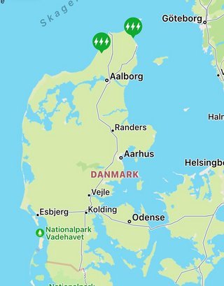 Energiselskabet Norlys er først begyndt at tilbyde elbilladning i foråret 2022. Indtil videre er det kun blevet til to ladestandere i Vendsyssel.