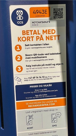 Hos Redharge kan man betale med adskillige lade-apps, men hvis man ikke har sådanne aftaler, er processen med at betale med kort ganske kompliceret.